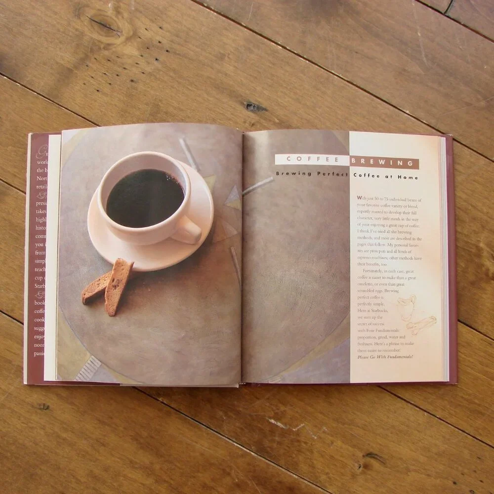 Starbucks Passion For Coffee Cookbook Hardcover with DJ Collectible 1st Printing - Picture 4 of 11